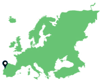 Map of Portugal highlighting Coimbra
